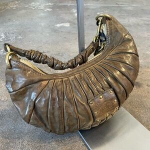 Campomaggi shoulder leather bag in Olive